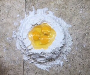 Homemade pasta