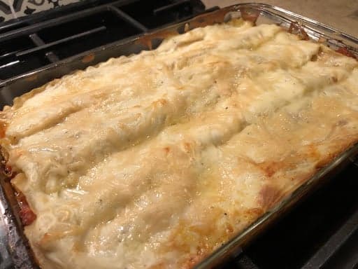 Lasagne Al Forno with Bolognese and Béchamel Sauce (Photo by Erich Boenzli)
