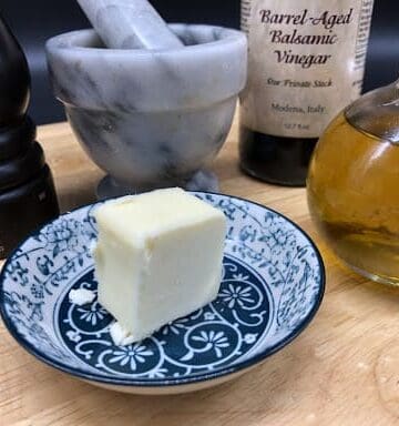Essential Food Pantry - Butter, salt, olive oil, & balsamic vinegar