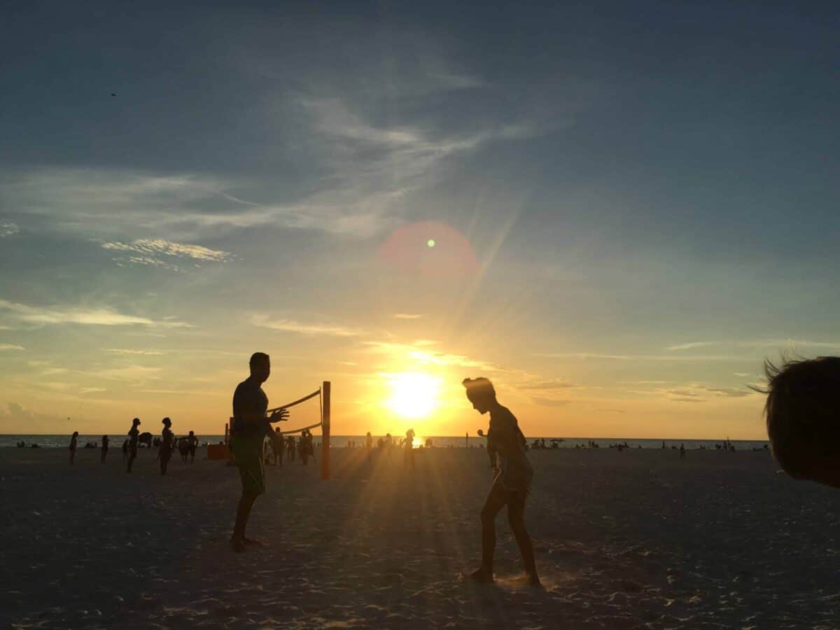 Sunset at Clearwater Beach, FL.