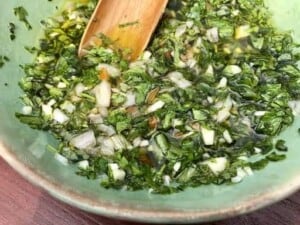 Chimichurri - Chopped, not blended (Photo by Erich Boenzli)