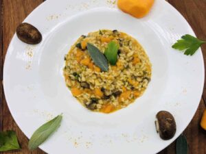 Butternut Squash Risotto - Baby, it’s cold outside (Photo by Erich Boenzli)