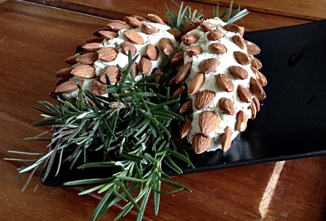 Pine cone cheese balls.