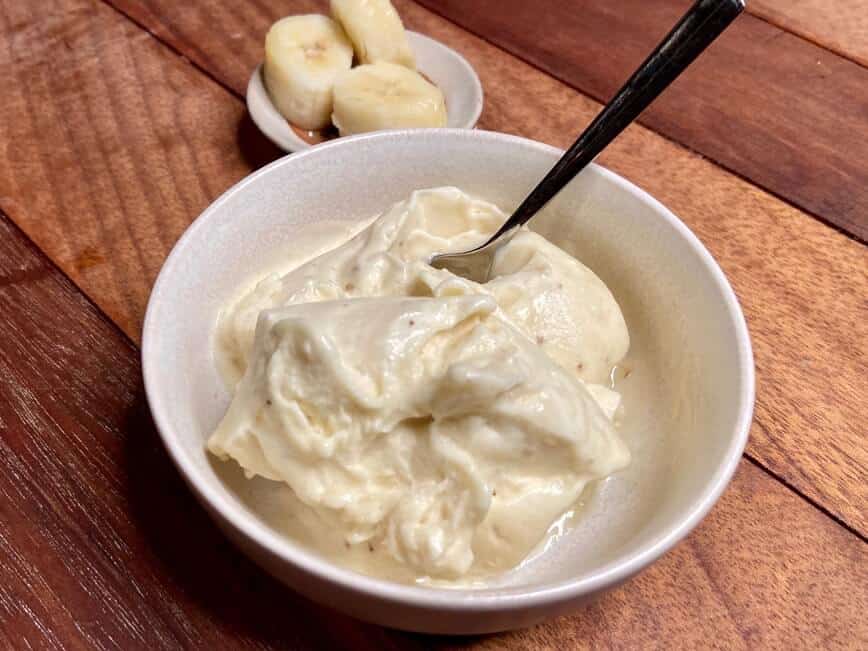 Banana ice cream.