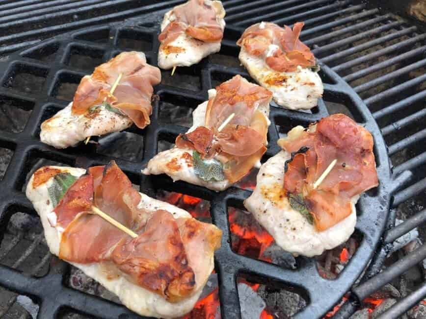 2-minute saltimbocca from the grill.
