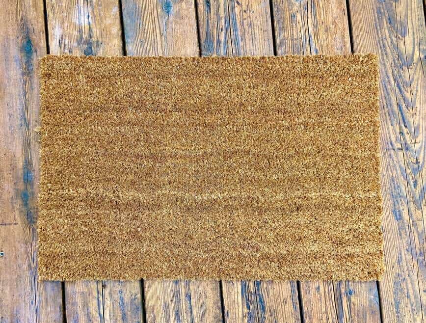 Plain coir doormat