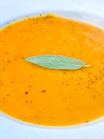 Roasted Butternut Squash Soup - Fall Flavors (Photo by Erich Boenzli)