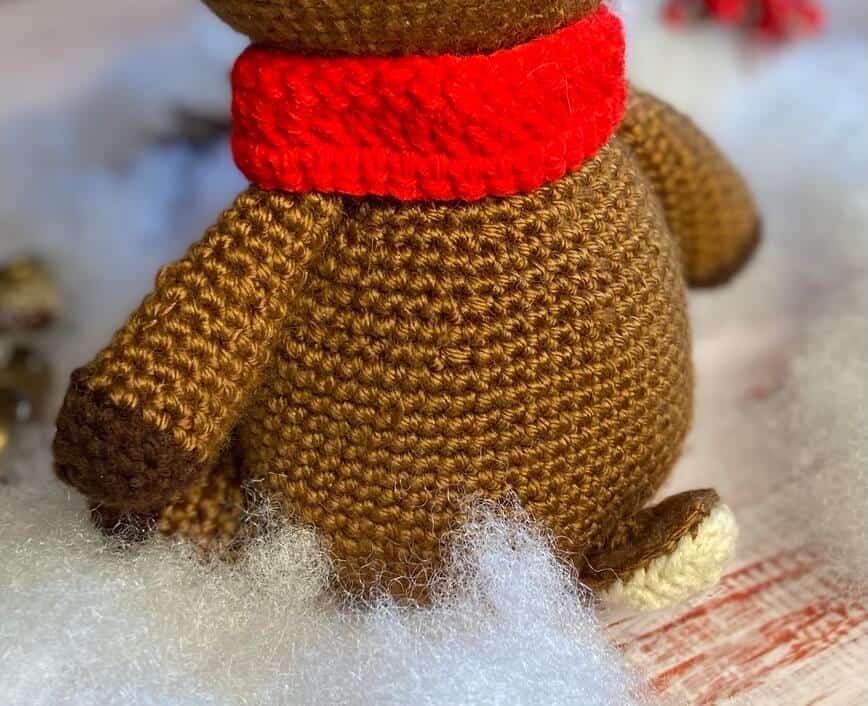 Rudolph the Red Nosed Reindeer Free Crochet Pattern (Photo by Viana Boenzli)