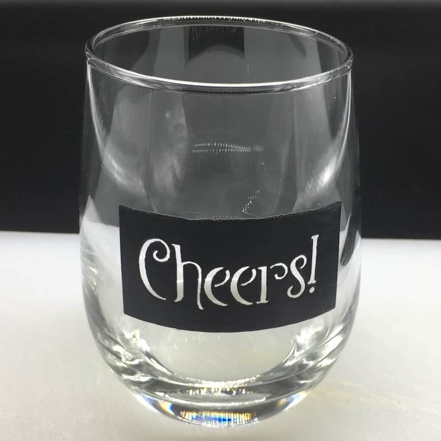 DIY Etched Wine Glasses