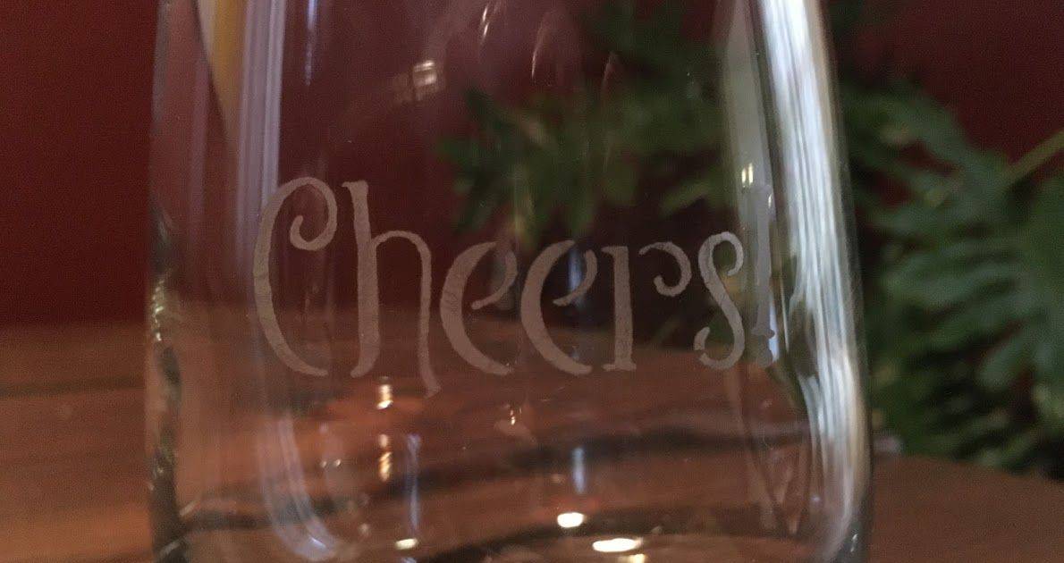 DIY etched wine glasses, cheers!