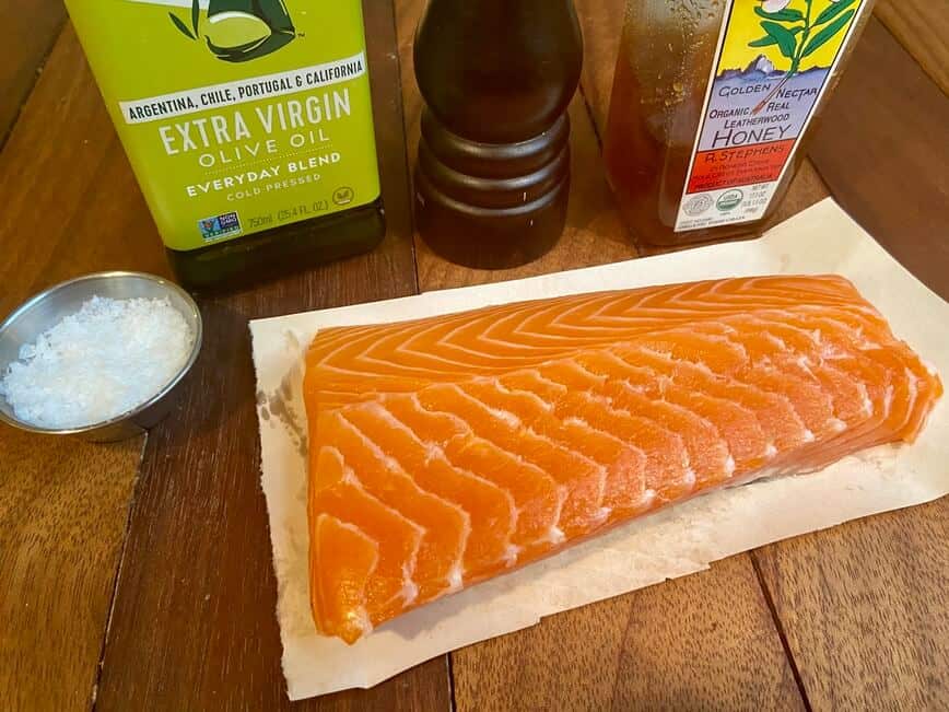 Ingredients for salmon.
