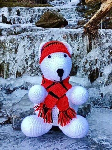 Polar Bear Baby Plush Free Crochet Pattern (Photo by Erich Boenzli)