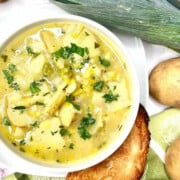 Potato and leek soup.