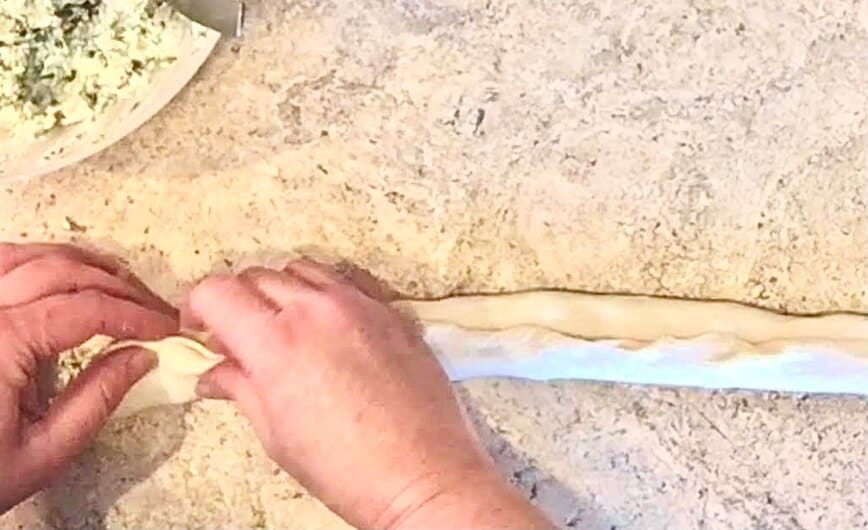 Sealing Pretzel Dough