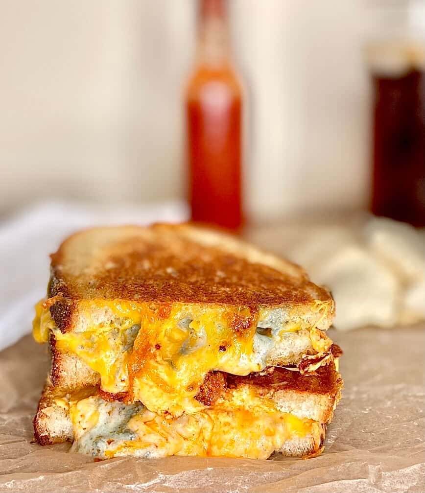 Buffalo chicken grilled cheese.