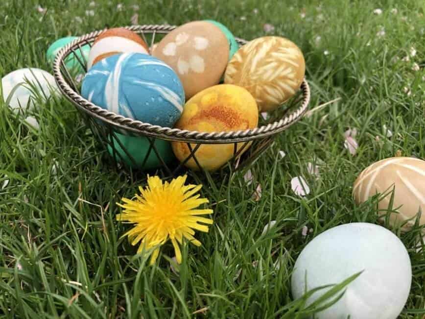 Natural dye for Easter eggs.