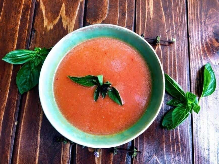 Tomato gazpacho.