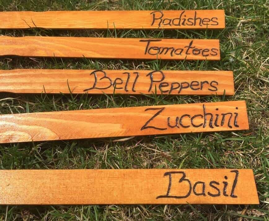 Wood Burned Garden Markers - 3 Winks Design  Wood burning techniques,  Garden markers, Wood burning