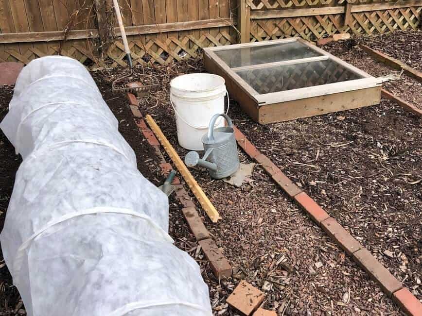 How to grow salad greens - Row cover & cold frame (Photo by Erich Boenzli)