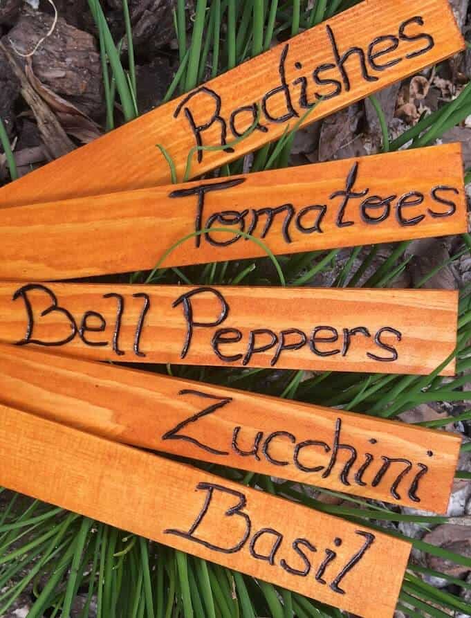 DIY plant markers.