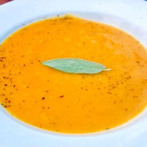 Roasted butternut squash soup.