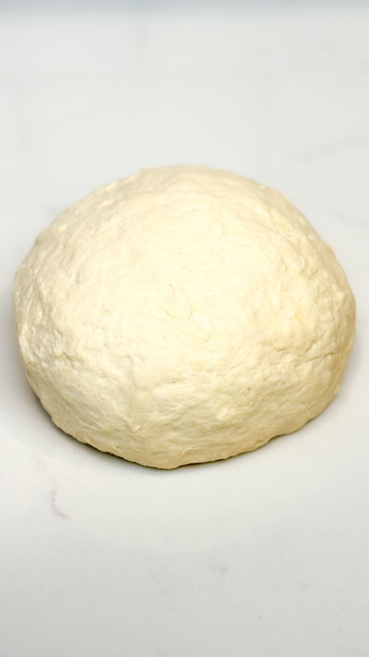 Dough rolled into a ball.