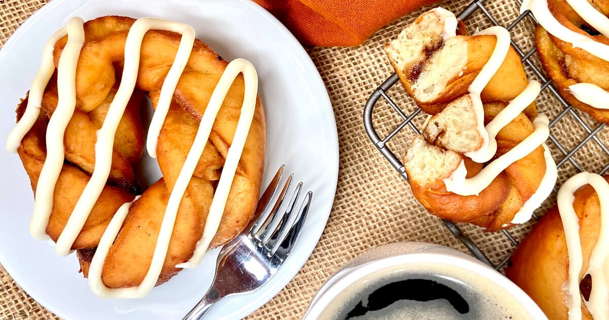 Cinnamon Roll Donuts 