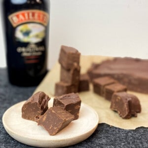 Chocolate fudge with Bailey's Irish Cream.