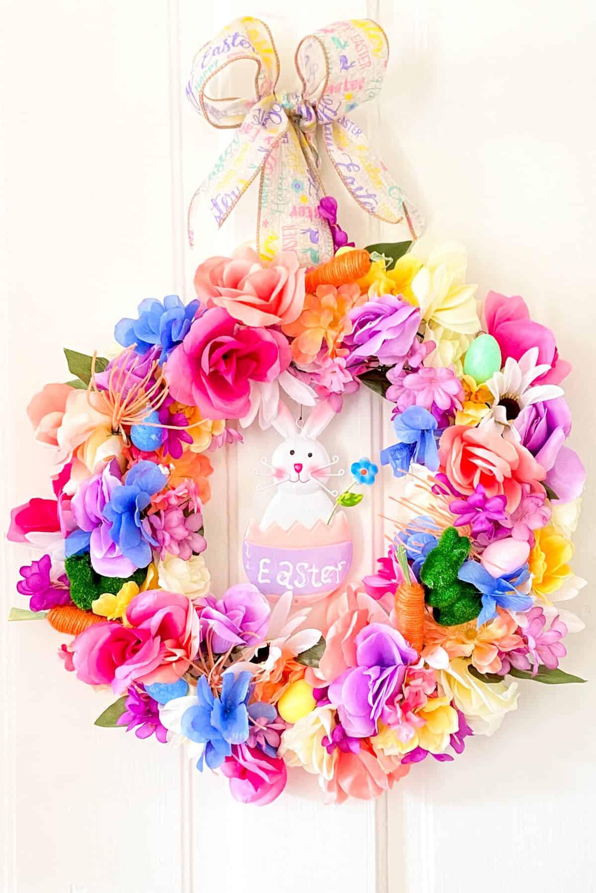 Finished easter wreath.