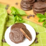 Copycat Girl Scout Thin Mints Cookies.
