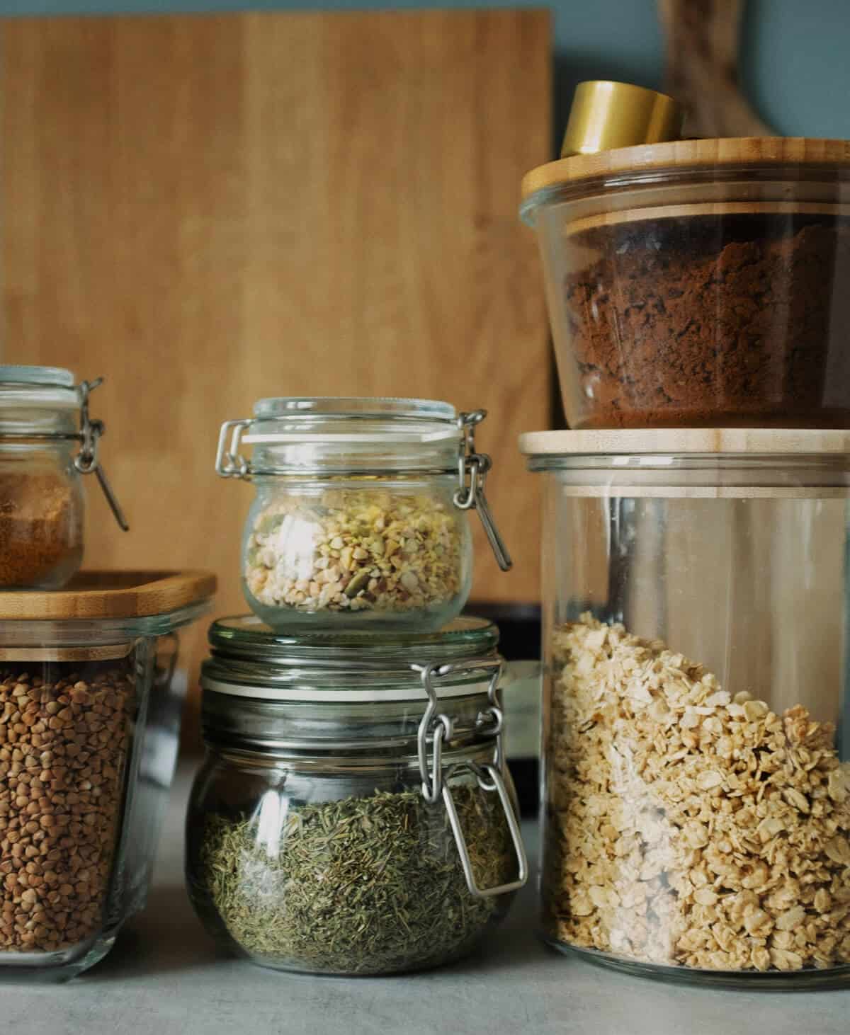 A baking pantry in a kitchen.