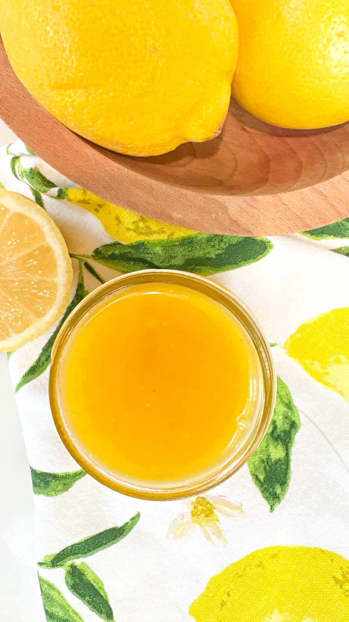 Finished lemon curd.