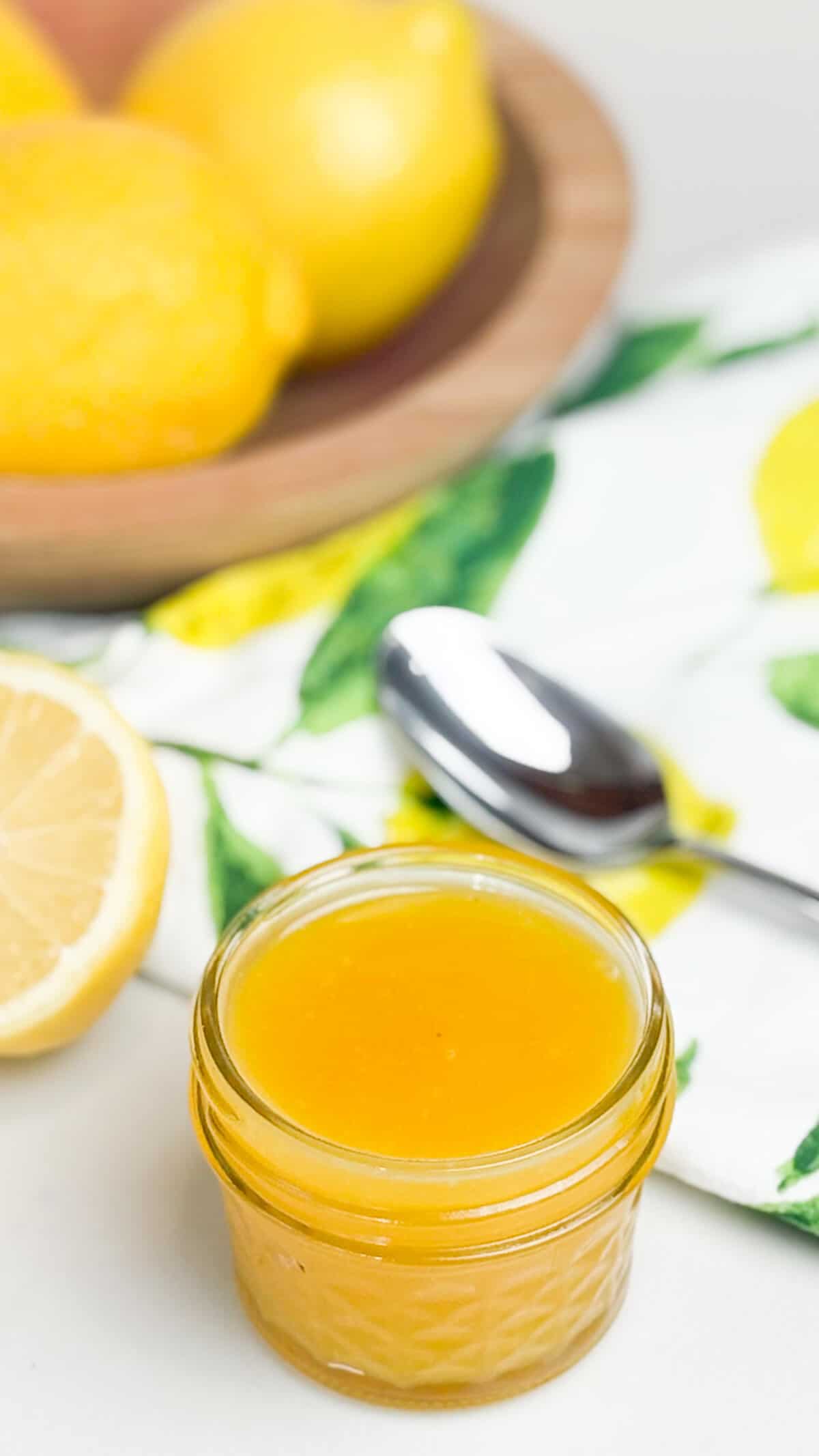 Lemon curd, ready to enjoy.