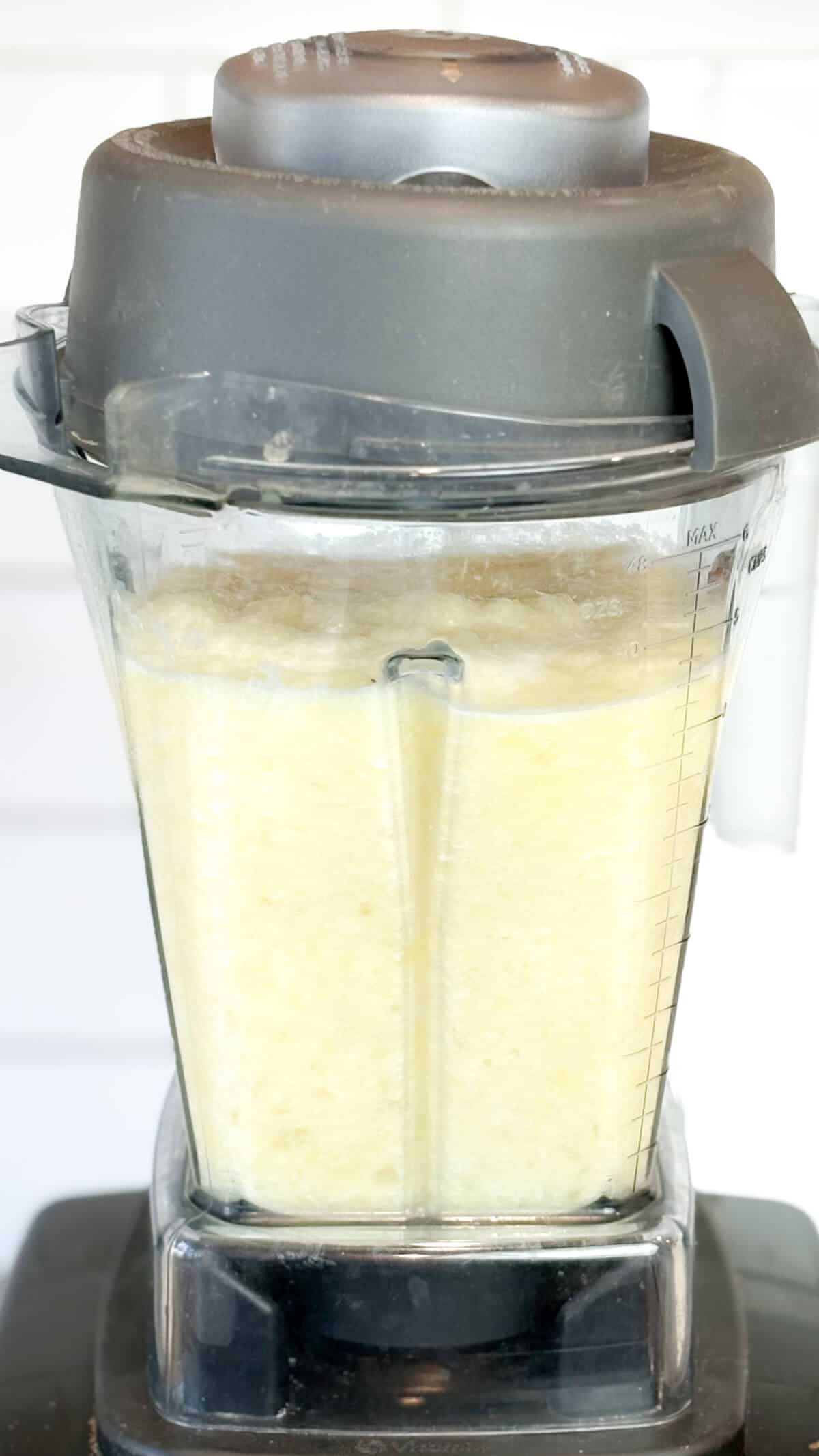Mixing in blender.