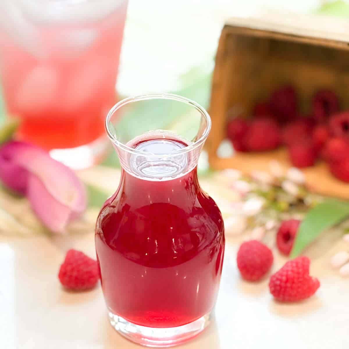 Raspberry Simple Syrup.