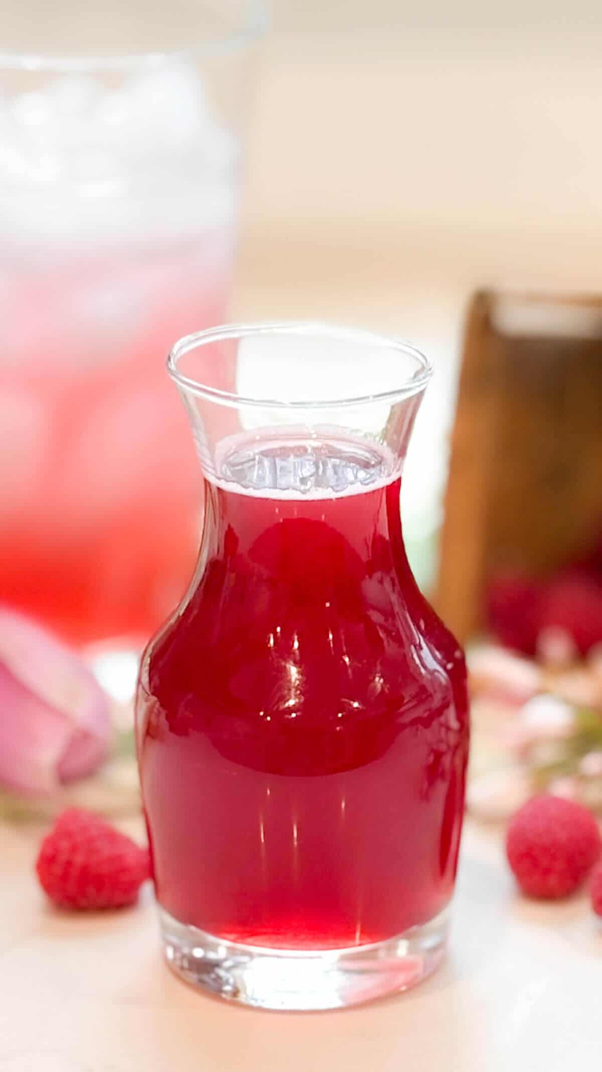 Freshly made simple syrup.